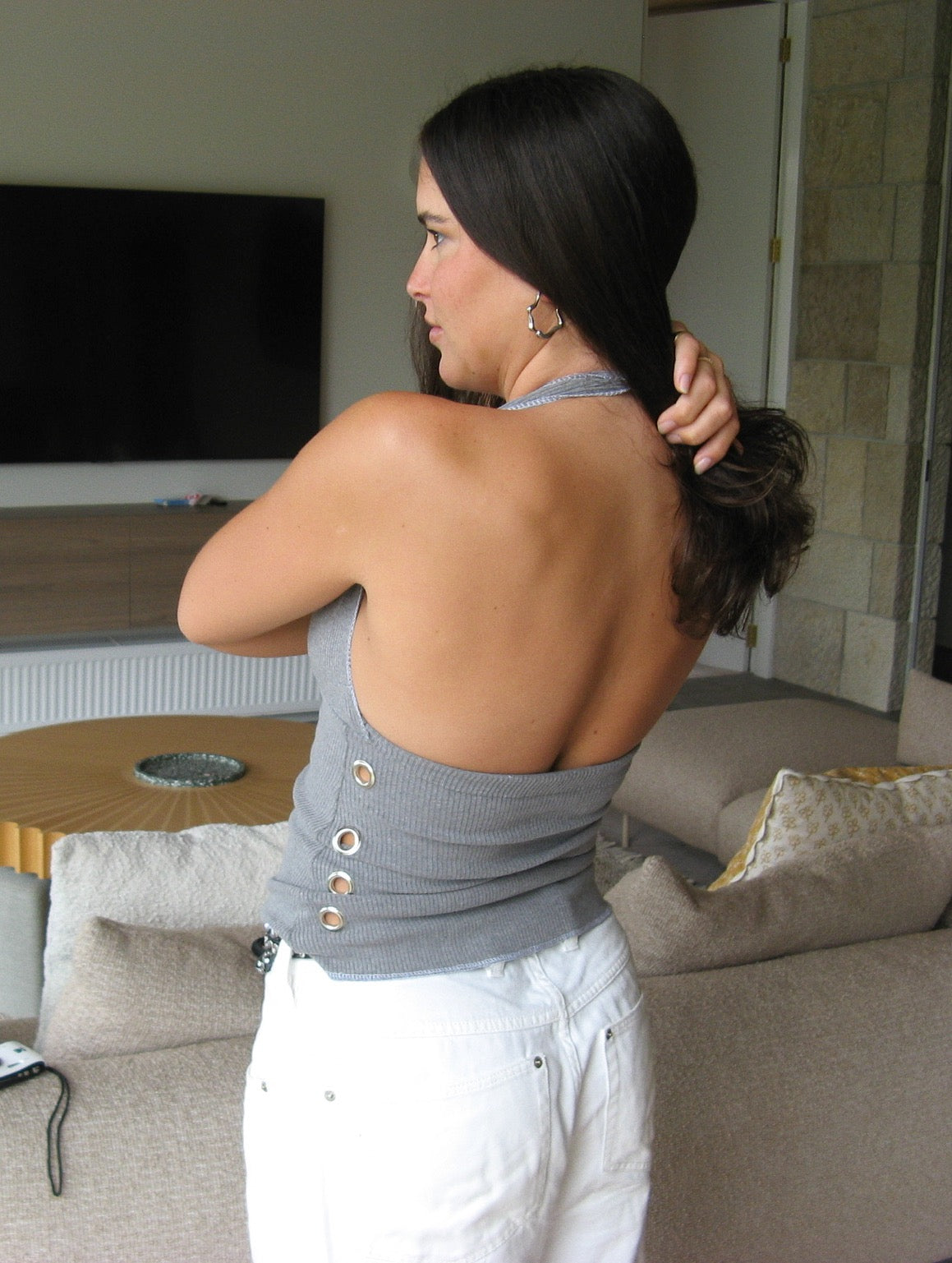 PENNY HALTER: GREY