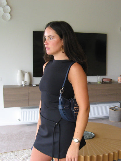 AGNES MINI DRESS: BLACK